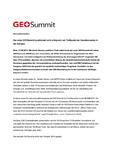 Der erste GEOSummit positioniert sich erfolgreich als Treffpunkt der Geoinformation in der Schweiz Der erste GEOSummit positioniert sich erfolgreich als Treffpunkt der Geoinformation in der Schweiz