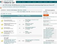 Relaunch des FORUM für SAP (www.dv-treff.de)