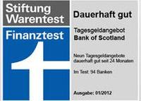 Ab sofort weniger Tagesgeld-Zinsen bei der Bank of Scotland