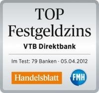 Weniger Zinsen beim Festgeld der VTB Direktbank Weniger Zinsen beim Festgeld der VTB Direktbank