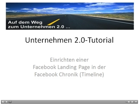 Video-Tutorial: Facebook Landing Page in der Chronik (Timeline) erstellen