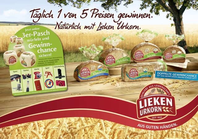Mit fünf Würfeln zum Glück – LIEKEN URKORN startet Verlosungsaktion