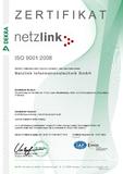 Kundenzufriedenheit durch umfassendes Qualitätsmanagement – Netzlink ist ISO 9001:2008 zertifiziert