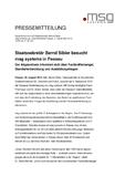 Staatssekretär Bernd Sibler besucht msg systems in Passau