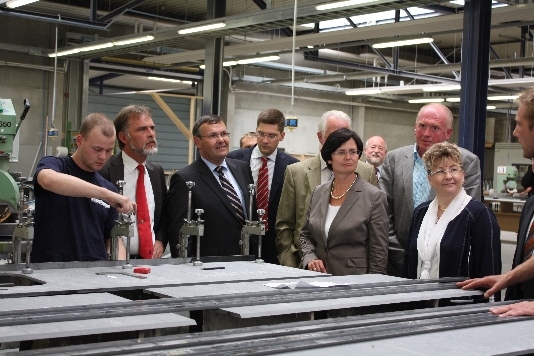 Rosskopf&Partner AG – Besuch von Thüringens Ministerpräsidentin Christine Lieberknecht in Obermehler