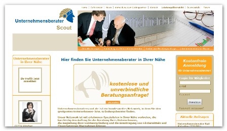 Online-Netzwerk für Unternehmensberatung