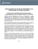 Boeing erweitert den Einsatz der PLM-Plattform und Anwendungen von Dassault Systèmes