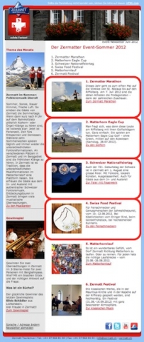 Dank der Wilken E-Marketing-Suite beginnt der Urlaub in Zermatt zu Hause Dank der Wilken E-Marketing-Suite beginnt der Urlaub in Zermatt zu Hause