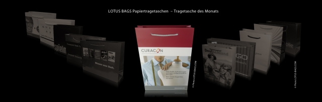 LOTUS BAGS Papiertragetaschen – Tragetasche des Monats“CURACON“