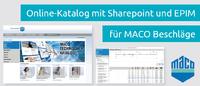 Online-Katalog mit Sharepoint und EPIM für MACO Beschläge