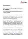 Beim Thema Cloud Computing steht Sicherheit an erster Stelle