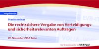 Verteidigungs- und sicherheitsrelevante Aufträge