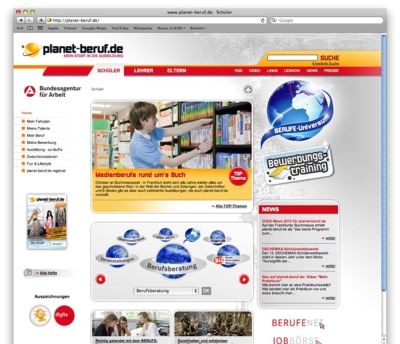 planet-beruf.de der BA gewinnt GIGA-Maus 2012