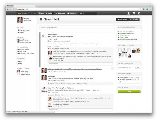 synergie-effekt.net bietet Social-Intranet-Lösung für den Mittelstand