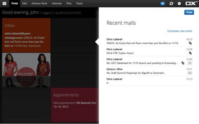 Open-Xchange stellt mit OX App Suite einen Desktop für das Webzeitalter vor Open-Xchange stellt mit OX App Suite einen Desktop für das Webzeitalter vor
