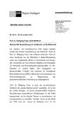 Prof. Dr. Wolfgang Franz erhält MERKUR