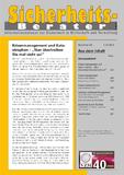 Themenschwerpunkt zum Krisenmanagement erscheint am 1. Dezember 2012