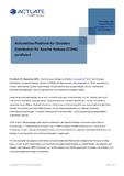 ActuateOne-Plattform für Cloudera Distribution für Apache Hadoop (CDH4) zertifiziert