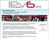 IPv6-Kongress 2013: Call for Papers