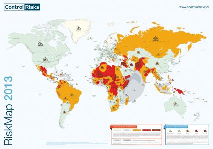RiskMap 2013: Geschwächtes Europa verursacht eine neue Dimension politischer Risiken für Unternehmen (BILD)
