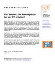 DJV fordert: Die Arbeitsplätze bei der FR erhalten!