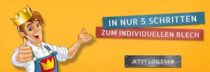 Innovatives Webprojekt, Blechzuschnitt online, Blechking.com: Der Start des Online-Blechspezialisten kann „live“ bei Facebook verfolgt werden (BILD)