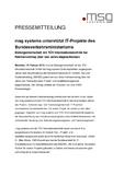 msg systems unterstützt IT-Projekte des Bundesverkehrsministeriums