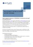 Neuer Konnektor für SAP BW von Actuate und YASH Technologies