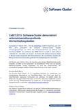 CeBIT 2013: Software-Cluster demonstriert unternehmensübergreifende Wertschöpfungsketten