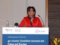 Staatssekretärin Herkes eröffnet Frühjahrstagung „go-cluster“