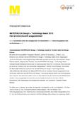 11. MATERIALICA Design + Technology Award 2013: Hier wird die Zukunft ausgezeichnet!