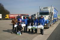 Osterhasen an der Raststätte