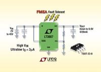 Neues von setron: LT3007: FMEA-konformer 45V-LDO mit nur 3µA IQ