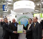 Große Ehre für TECNARO auf der Hannover Messe! – Ihre drei Werkstoff-Gruppen  ARBOFORM, ARBOBLEND und ARBOFILL erhielten die internationale Auszeichnung  als GREEN BRAND Germany