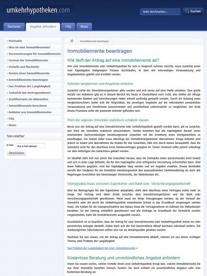 Altersvorsorge immer noch heiß diskutiert / In den USA gibt es schon länger Altersvorsorge-Modelle wie die „Immobilienrente“ / Auf www.umkehrhypotheken.com gibt es mehr Informationen zu diesem Thema (BILD)