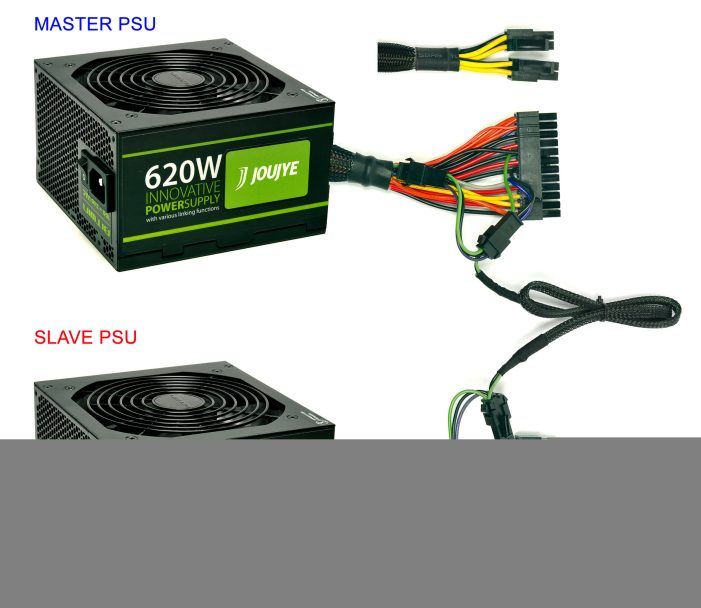 Leistungsstarke Verbindung: Die neue „Jou Jye“ Netzteil-Serie ermöglicht dank Multi-Link-Funktion das Verbinden von 2 Netzteilen für doppelte Power