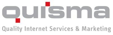 QUISMA zieht neue Seite auf:  Rebrush der Corporate Website ist seit heute live