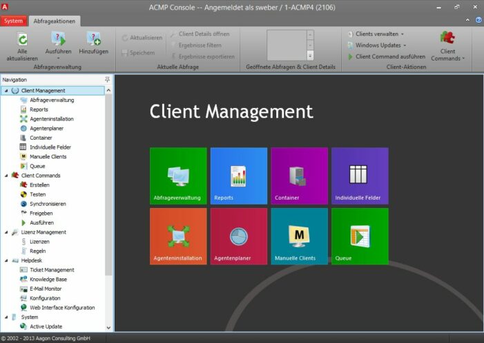 Aagon präsentiert Client Management der nächsten Generation