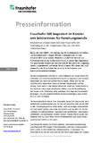 Fraunhofer IUK begeistert im Kanzleramt Schülerinnen für Forschungsberufe Fraunhofer IUK begeistert im Kanzleramt Schülerinnen für Forschungsberufe