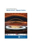 TU Mitträger beim weltweit ersten internationalen Master of  Arts in „Olympische Studien“