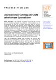 Alarmierender Anstieg der Zahl arbeitsloser Journalisten