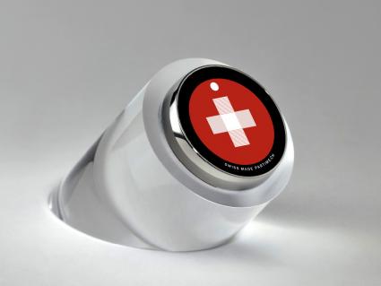 Das Schweizerkreuz als Uhr (BILD)