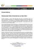 Studierende fühlen Unternehmen auf den Zahn