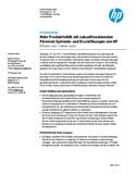Mehr Produktivität mit zukunftsweisenden Personal Systems- und Drucklösungen von HP