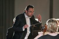 Zum Semesterabschlusskonzert der TU Ilmenau geht der Dirigent