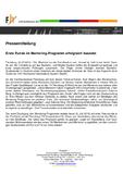 Erste Runde im Mentoring-Programm erfolgreich beendet