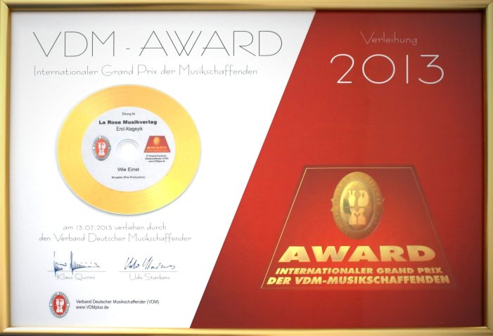 VDM-Award 2013 – Selbstständig in der Musikbranche
