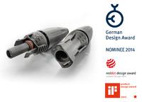 Weidmüller Steckverbinder „PV-Stick“ für „German Design Award 2014“ nominiert – Steckverbinder für Solaranlagen setzt Auszeichnungsreihe fort – Überzeugende Verbindung aus Design und Funktion