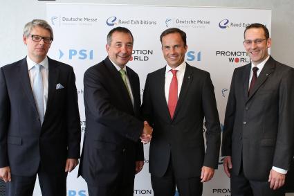 Deutsche Messe AG und Reed Exhibitions unterzeichnen Kooperationsvertrag: PROMOTION WORLD und PSI arbeiten zusammen (BILD)