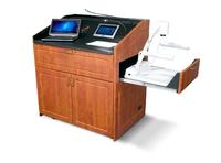 Neu bei COMM-TEC: AV-orientiertes Rednerpult von Middle Atlantic